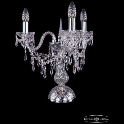 Настольная лампа Bohemia Ivele Crystal 1403L/3/141-39/Ni