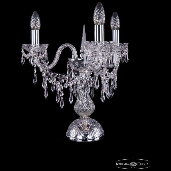 Настольная лампа Bohemia Ivele Crystal 1403L/3/141-39/Ni