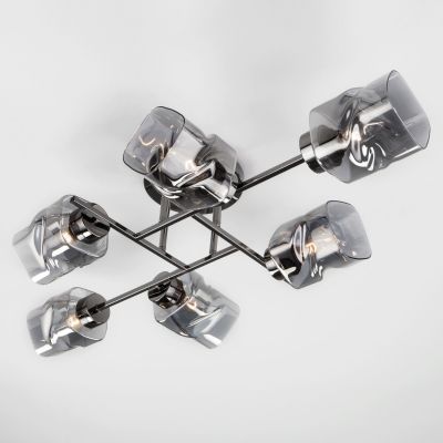Потолочная люстра Eurosvet 30165/6 черный жемчуг Hilari