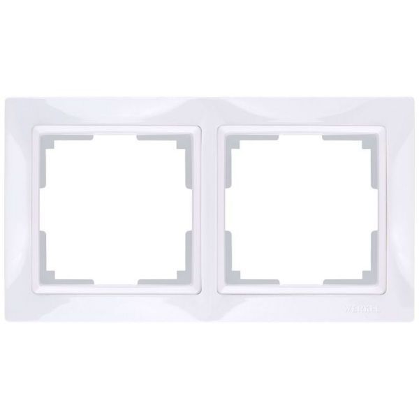 Рамка 2-местная Werkel W0022001 белый (WL03-Frame-02)