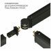Slim Magnetic Соединитель для круглого шарнирного коннектора (чёрный) Elektrostandard