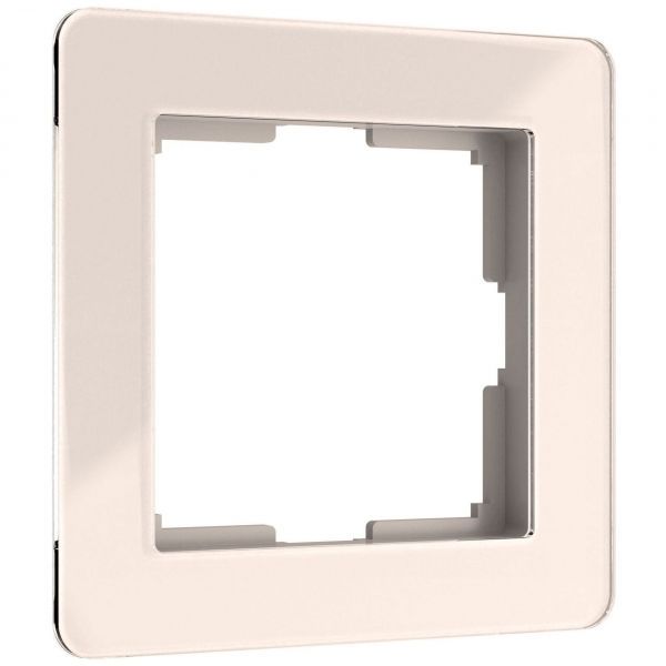 Рамка на 1 пост Acrylic айвори Werkel W0012743