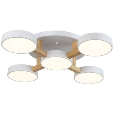 Светильник потолочный Linvel MS 1123/5 Туид 120W Белый 3000-6000К 7200Lm D740 H120