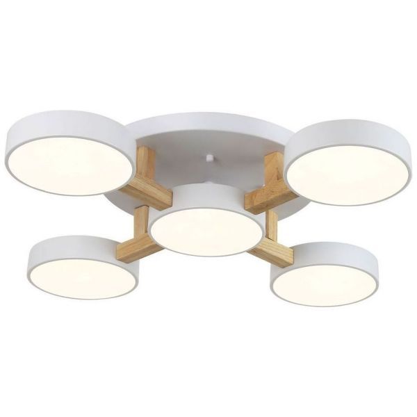 Светильник потолочный Linvel MS 1123/5 Туид 120W Белый 3000-6000К 7200Lm D740 H120