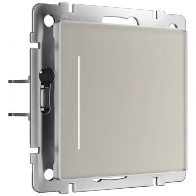 Сенсорный выключатель одноклавишный с подсветкой (дымчатый) W4512014 Werkel