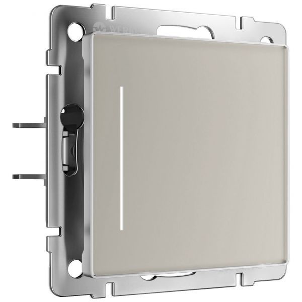 Сенсорный выключатель одноклавишный с подсветкой (дымчатый) W4512014 Werkel