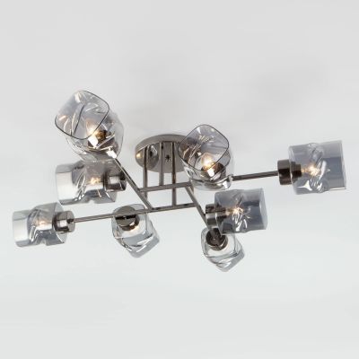 Потолочная люстра Eurosvet 30165/8 черный жемчуг Hilari