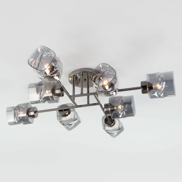 Потолочная люстра Eurosvet 30165/8 черный жемчуг Hilari