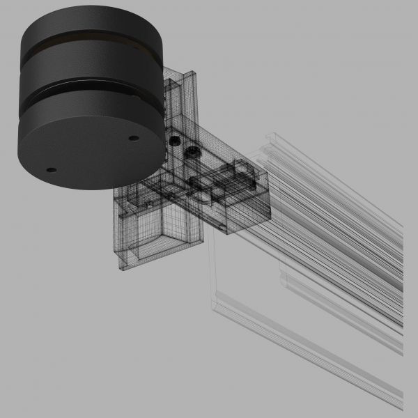 Slim Magnetic Коннектор круглый шарнирный для накладного шинопровода (чёрный) Elektrostandard
