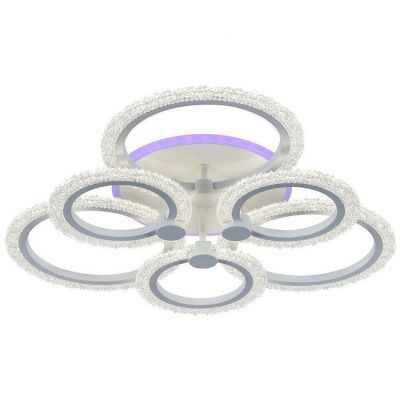Потолочный светодиодный светильник 8003/6 WHT А 108W+8W RGB Profit Light
