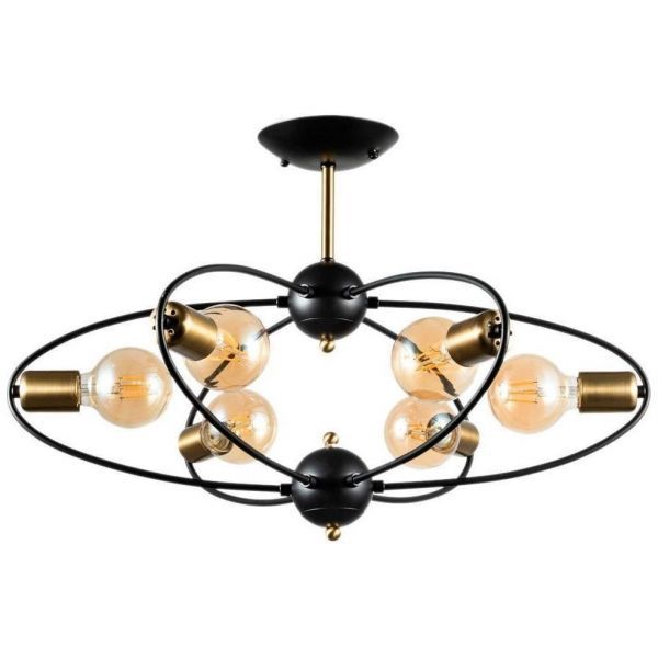 Потолочная люстра Arte Lamp Glasgow A1963PL-6BK