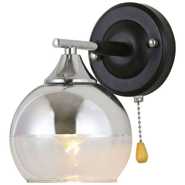 Бра Linvel LB 9392/1 Тей Черный/хром Е27 60W 180х130х200мм