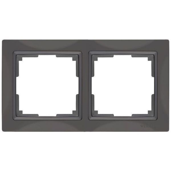 Рамка 2-местная Werkel W0022007 серо-коричневый (WL03-Frame-02)