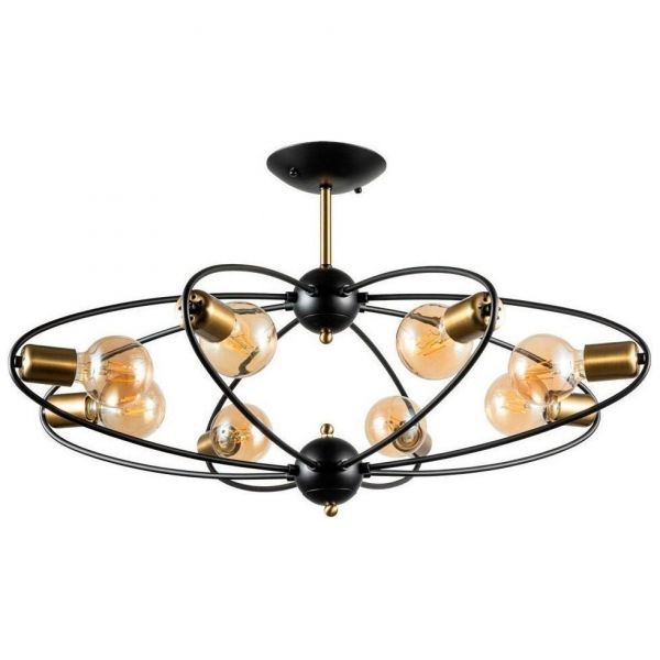 Потолочная люстра Arte Lamp Glasgow A1963PL-8BK