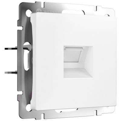 Розетка Ethernet RJ-45 cat. 6A экранированная (белый матовый) W5120001 Werkel