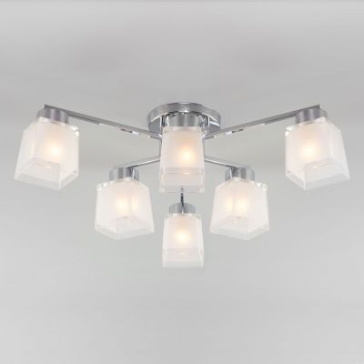 Потолочная люстра Eurosvet 30162/6 хром Delfi