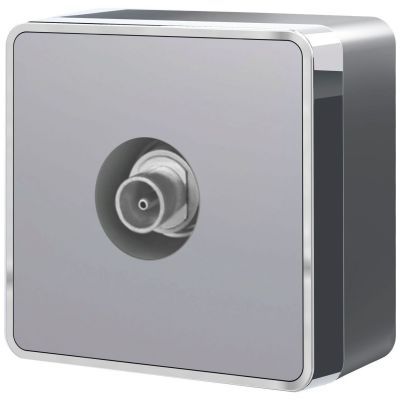 ТВ-розетка оконечная Gallant серебряный Werkel W5083006