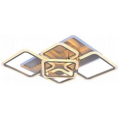 Потолочный светодиодный светильник 8001/4+1 NKL 144W+10W  RGB никель Profit Light