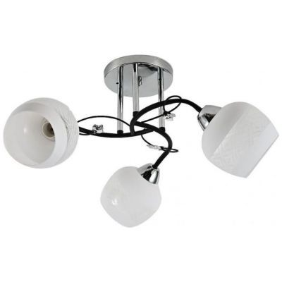 Люстра 12270/3CR+BK WT+CL ЭкономСвет