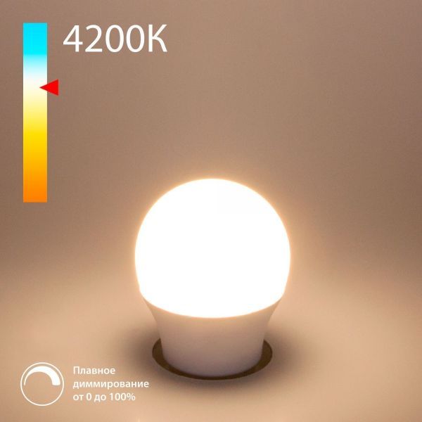 Светодиодная диммируемая лампа Dimmable 7W 4200K E27 (G45) Elektrostandard