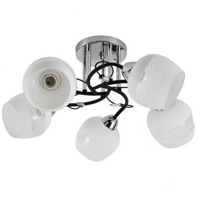 Люстра 12270/5CR+BK WT+CL ЭкономСвет