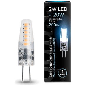 Лампа Gauss 107707202 LED G4 2W 4100K