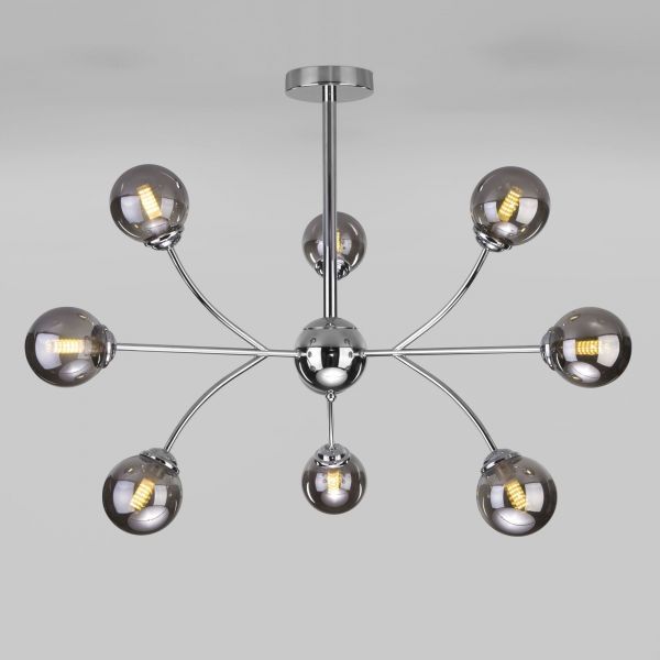 Потолочный светильник с тонированными плафонами Eurosvet 30179 хром