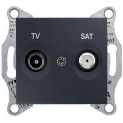 TV/SAT розетка оконечная Schneider Electric Sedna Графит 1db