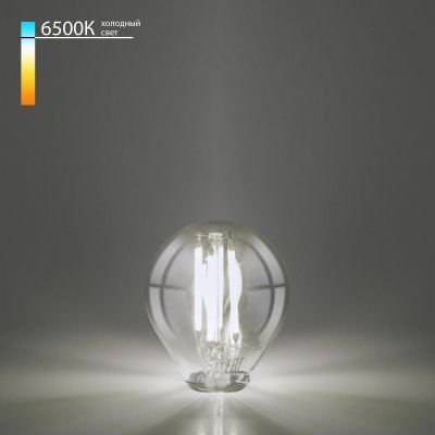 Филаментная светодиодная лампа Mini Classic F 8W 6500K E14 (G45 прозрачный) BLE1447 Elektrostandard