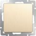 Выключатель 1-клавишный проходной Werkel W1112010 шампань рифленый (WL10-SW-1G-2W)