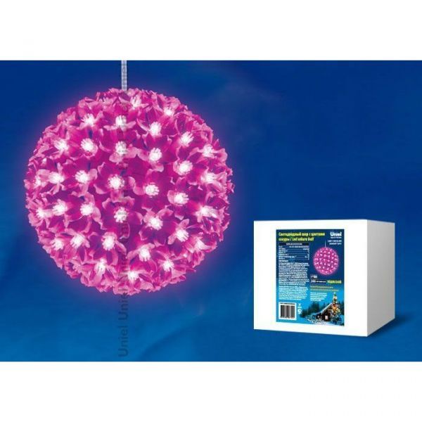Подвесной шар Uniel ULD-H2121-200/DTA PINK IP20 SAKURA BALL