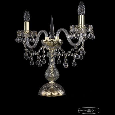Настольная лампа Bohemia Ivele Crystal 1409L/2/141-39/G
