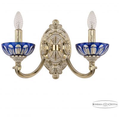 Бра бронзовые 7209B10/2/175 GW P Clear-Blue/H-1h Bohemia Ivele Crystal