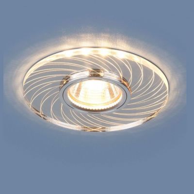 Точечный светильник с LED подсветкой Elektrostandard 2203 MR16 CL прозрачный