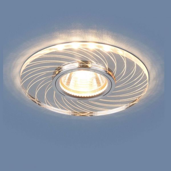 Точечный светильник с LED подсветкой Elektrostandard 2203 MR16 CL прозрачный
