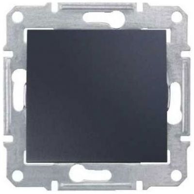 Выключатель 1-клавишный Schneider Electric Sedna Графит 10A, 250В (сх.1)