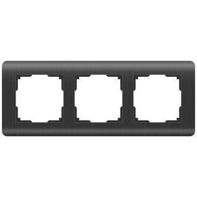 Рамка из пластика на 3 поста Werkel W0032104 графит (WL12-Frame-03)