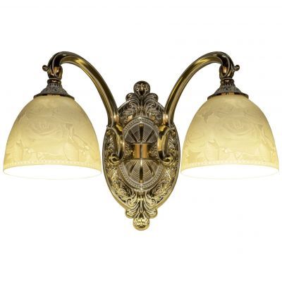 Бра бронзовые 7209B10/2/175 GW P1 D Rose Bohemia Ivele Crystal