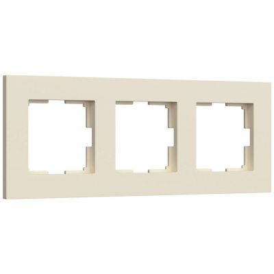 Рамка на 3 поста Slab (айвори матовый) W0032962 Werkel