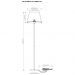 Торшер Arte Lamp Elba A2581PN-1CC