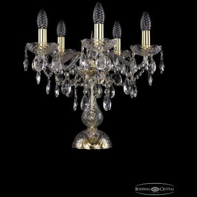 Настольная лампа Bohemia Ivele Crystal 1415L/5/141-39/G
