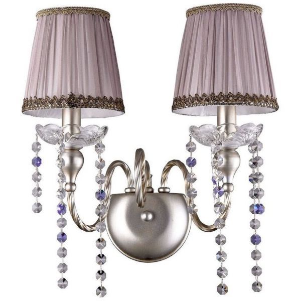 Бра Crystal Lux ALEGRIA AP2 SILVER-BROWN