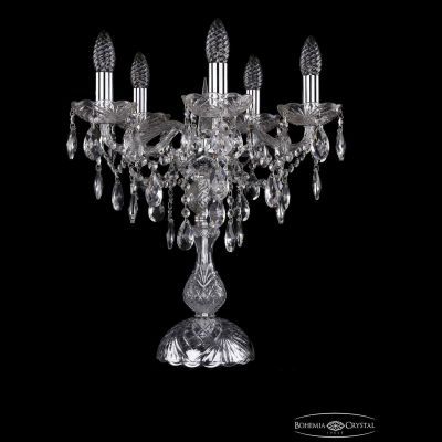 Настольная лампа Bohemia Ivele Crystal 1415L/5/141-47/Ni