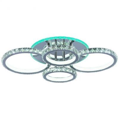 Потолочный светодиодный светильник 8052/2+2 CHR 176W+8W RGB хром Profit Light