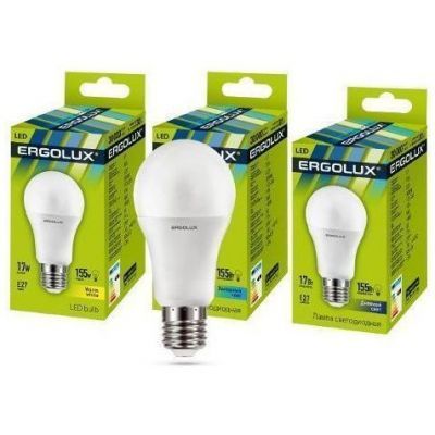 Светодиодная лампа Ergolux LED-A60-17W-E27-4K