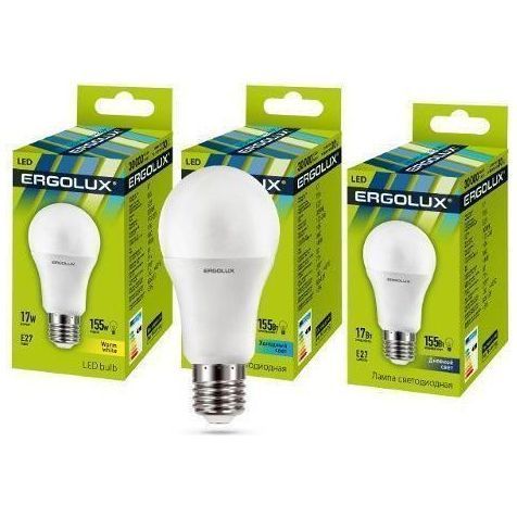 Светодиодная лампа Ergolux LED-A60-17W-E27-4K