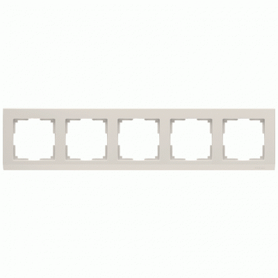Рамка 5-местная Werkel W0052003 слоновая кость (WL03-Frame-05)