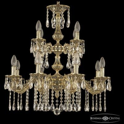 Люстра бронзовая 71102/8+4/210/2d A GB Bohemia Ivele Crystal