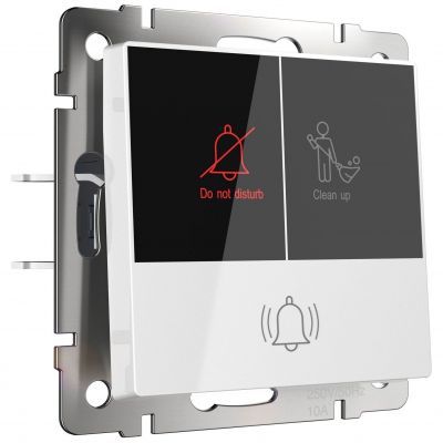 Кнопка звонка с индикацией для отелей белый Werkel W1114601