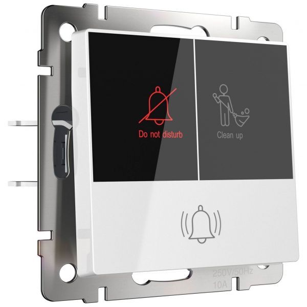 Кнопка звонка с индикацией для отелей белый Werkel W1114601